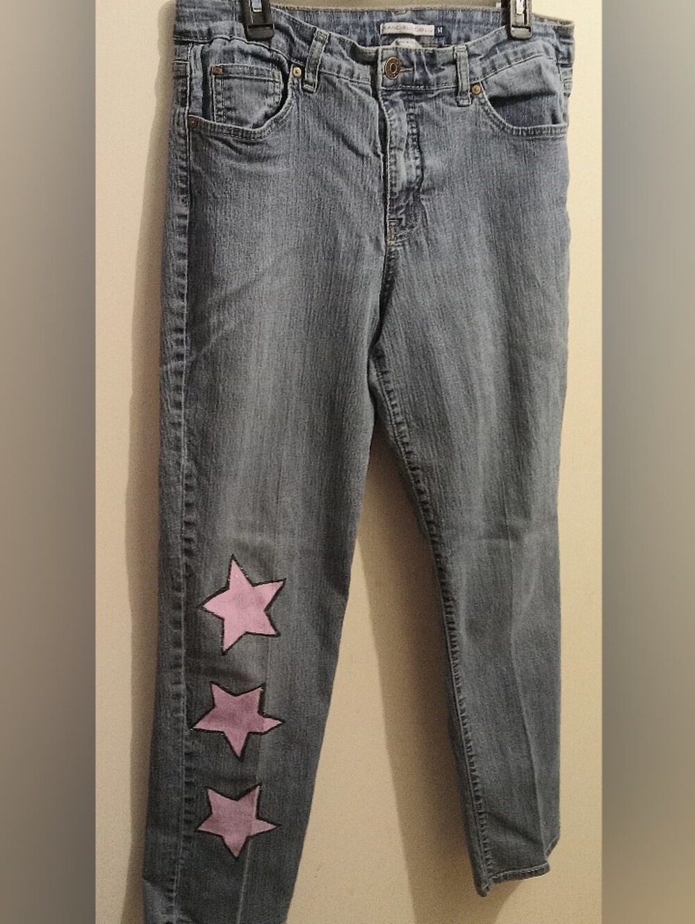 "Blushing Stars" Customized Bandolinoblu Mandee Jeans